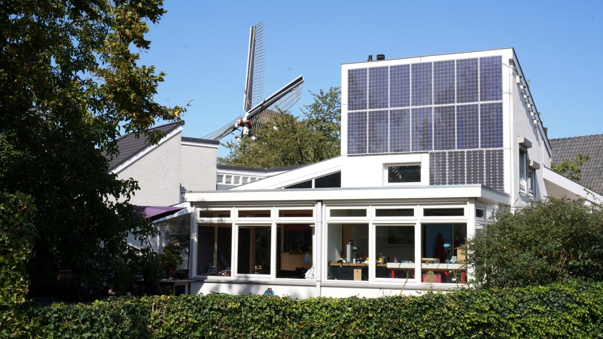 Huis met zonnepanelen