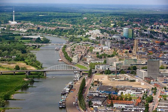 Luchtfoto van Arnhem