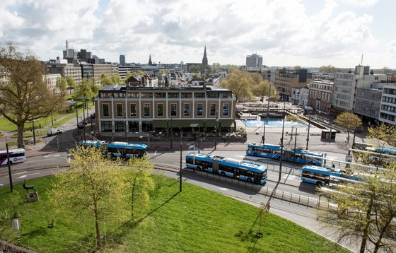 Luchtfoto van Willemsplein