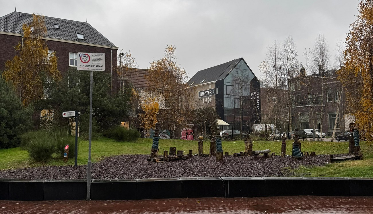 Bartok Park met een klein speeltuin