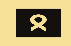 Logo Wereld Suïcide Preventie. Een geel lintje.