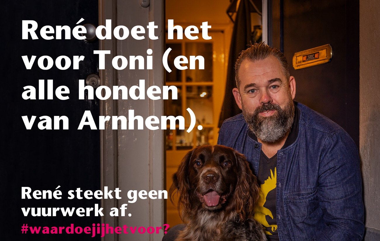 Arnhemmer René met zijn hond Toni