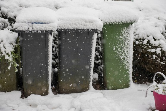 Kliko's in de sneeuw