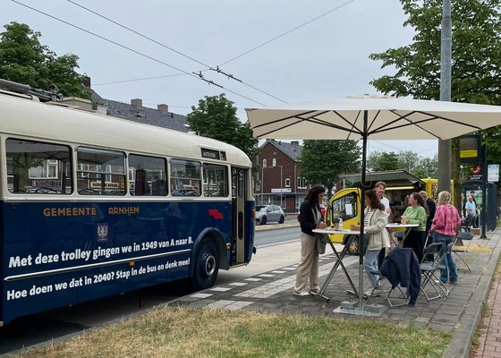 Oude trolleybus